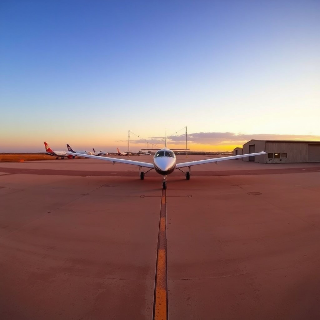 Broome Airport and the Kimberley landscape in Western Australia