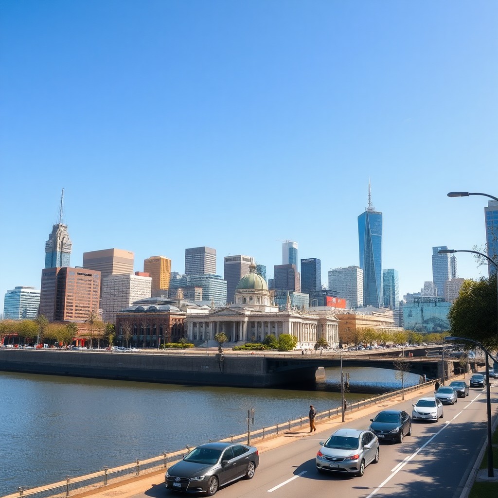 Melbourne city streets and Victoria landscape