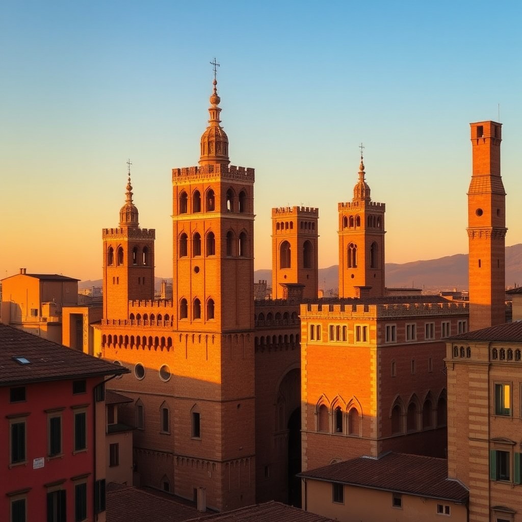 Car hire Bologna — Two Towers and medieval architecture in the food capital of Italy