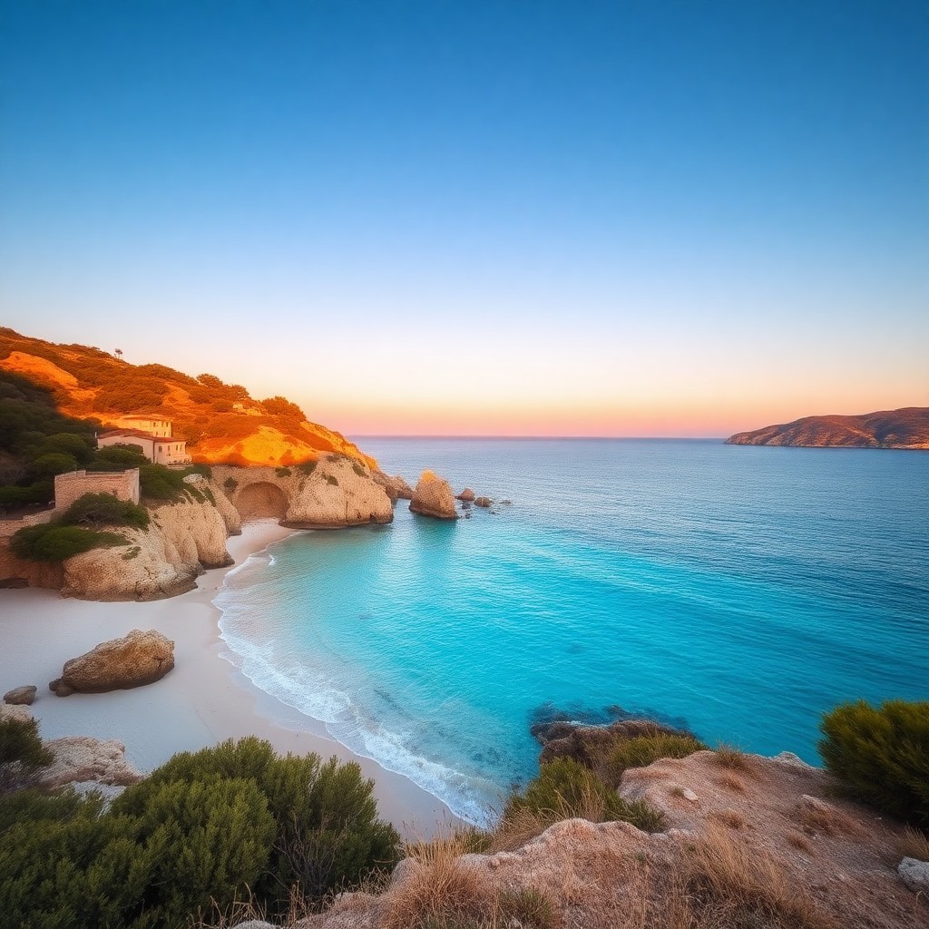 Car hire Cagliari Airport — Sardinian coastline and crystal clear waters