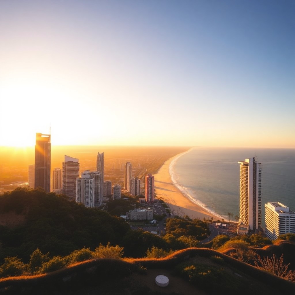 Gold Coast Airport and the Queensland coastal landscape