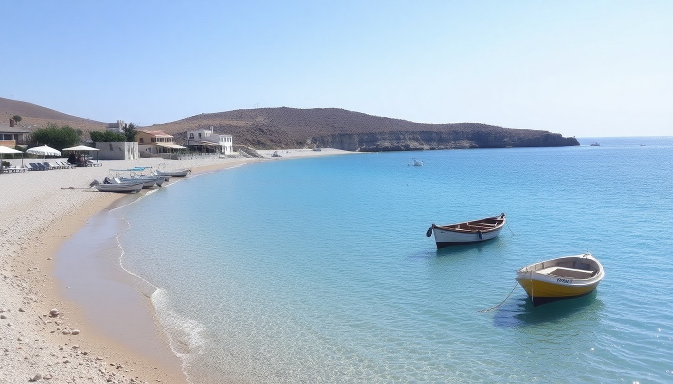 Road and coastal scenery near Analipsi in Crete