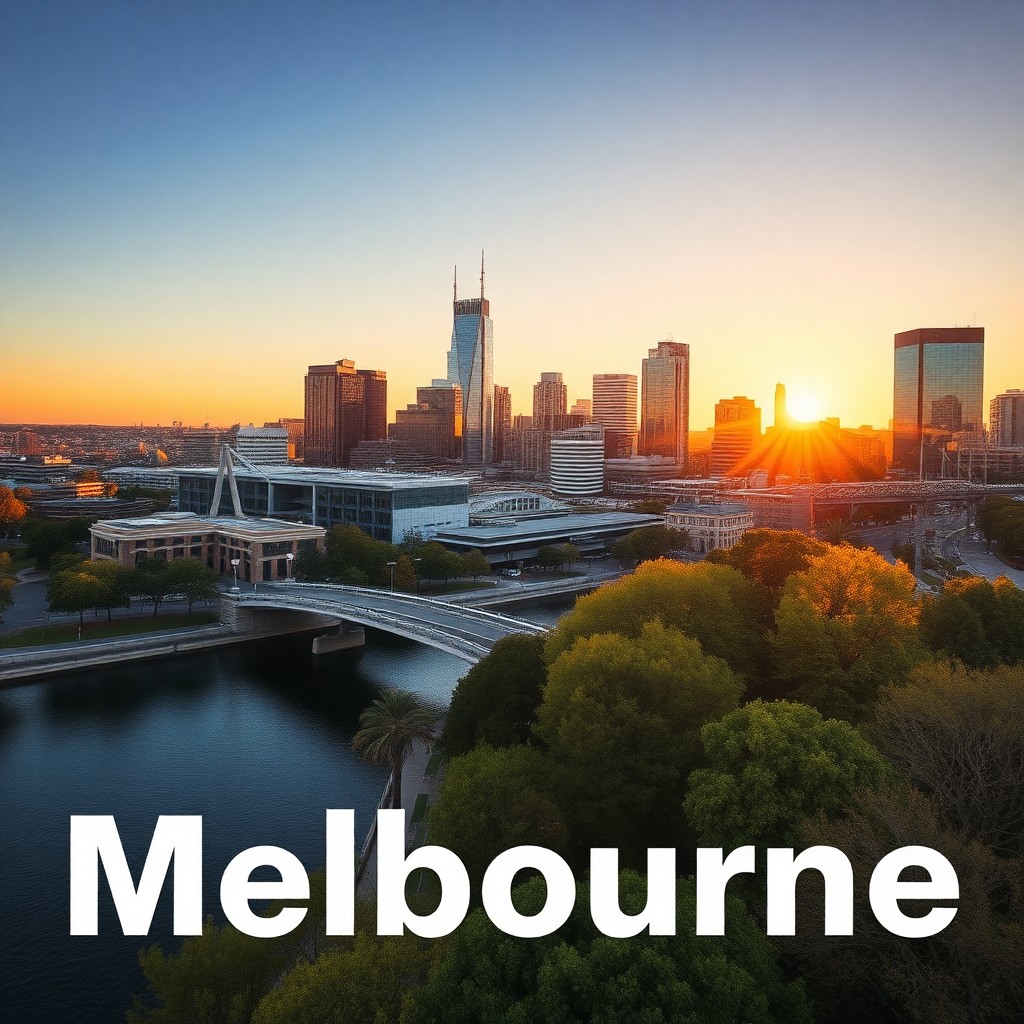 Melbourne Airport and the surrounding Victorian landscape