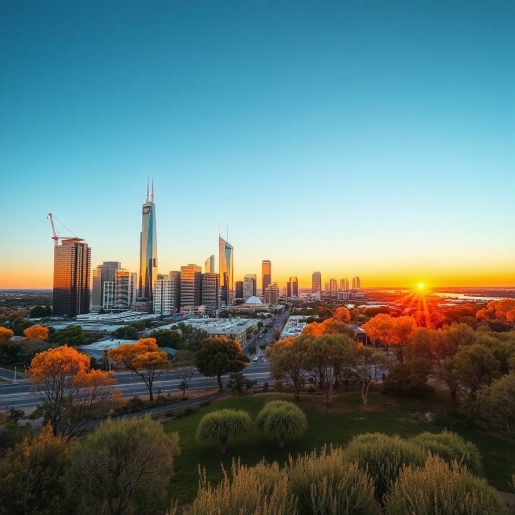 Perth Airport and Western Australian landscape