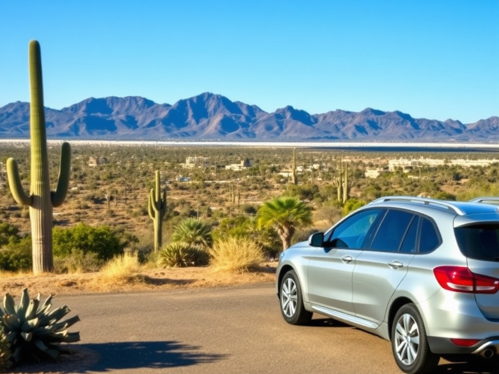 Illustrative USA car-hire scene for Tucson Airport Car Hire