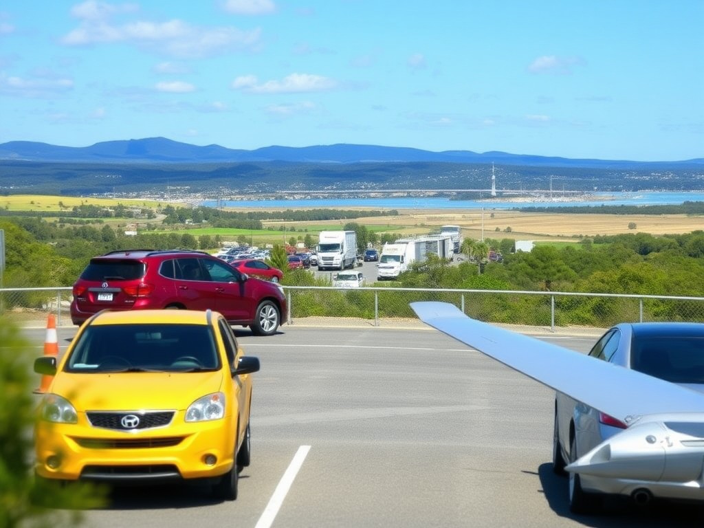 Illustrative USA car-hire scene for Traverse City Airport Car Hire