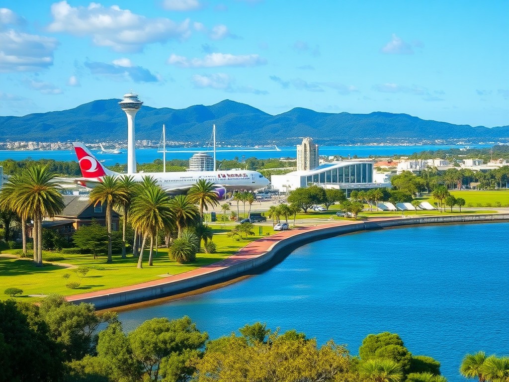 Illustrative USA car-hire scene for Tampa Intl Airport Car Hire