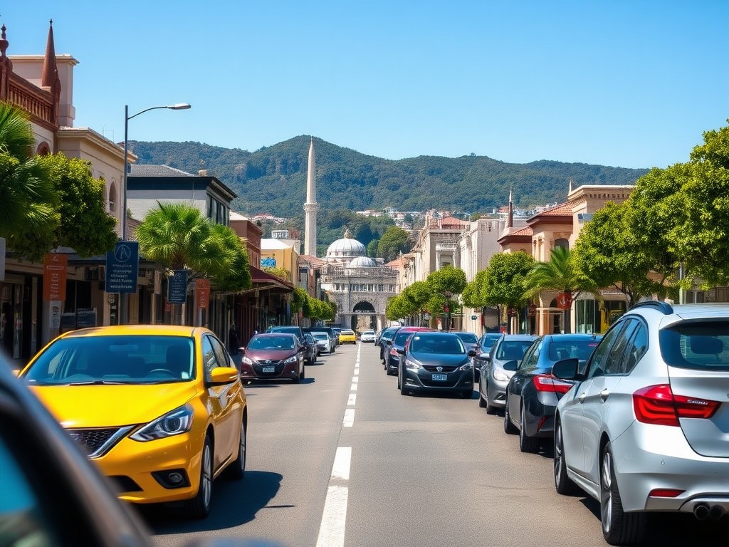 Illustrative USA car-hire scene for Swenson Street Car Hire