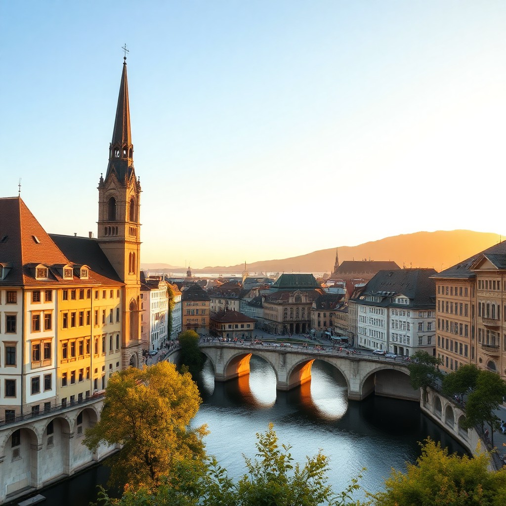 Linz city and Upper Austrian landscape