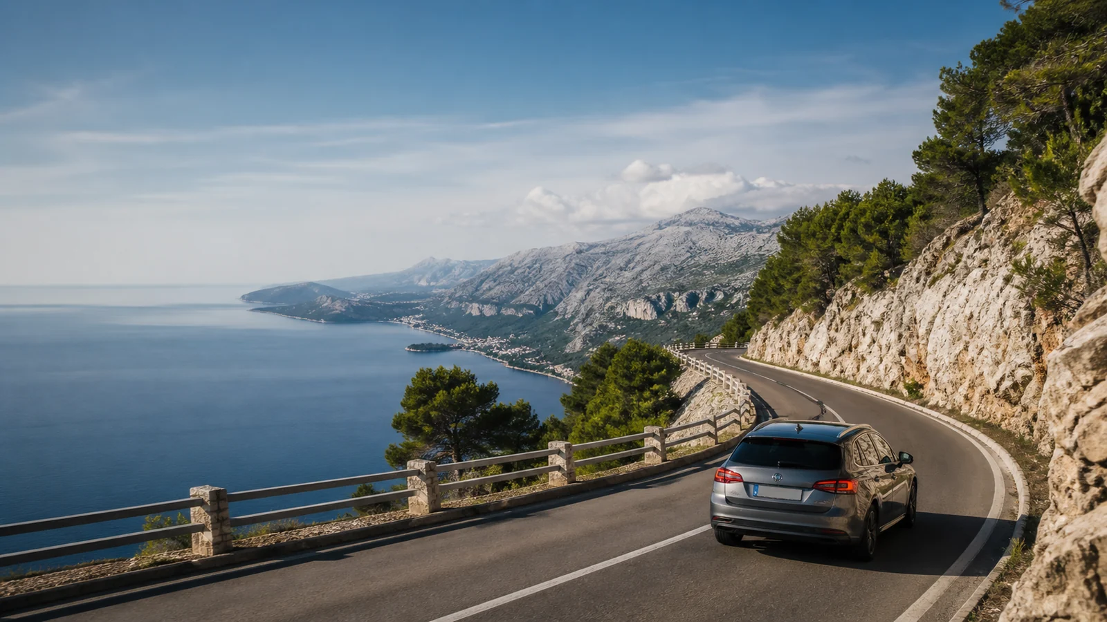 Illustrative Croatia road-trip scene for Split City Centre Car Hire