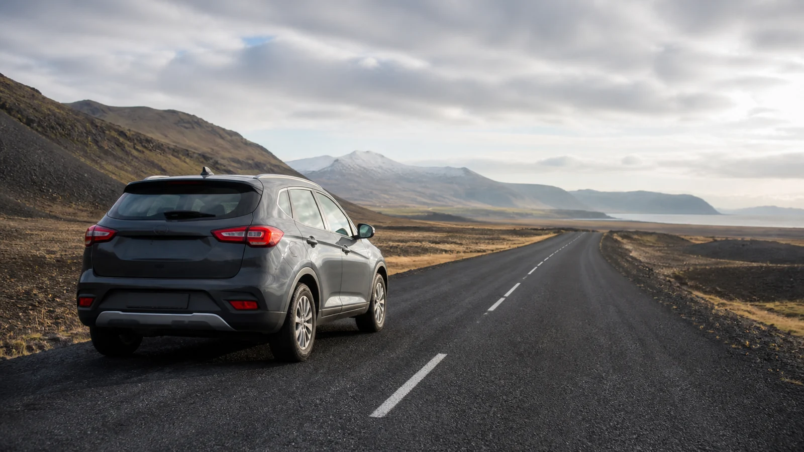 Illustrative Iceland road-trip scene for Akureyri Car Hire