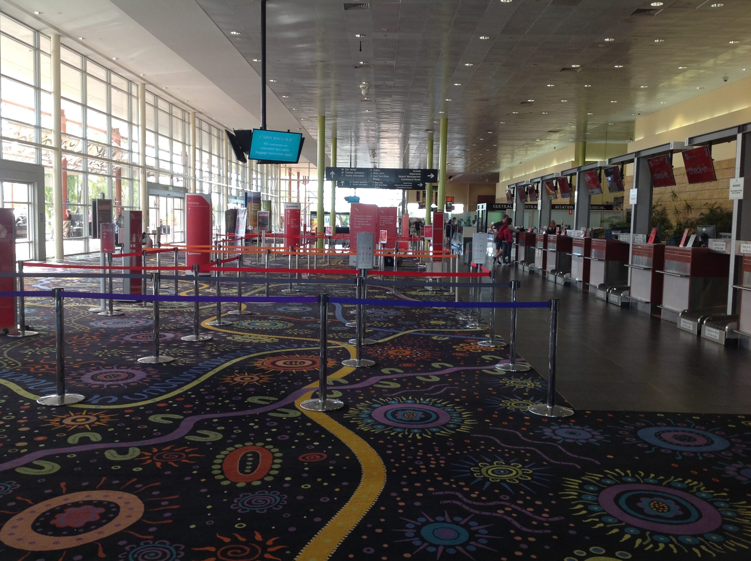 Alice Springs Airport terminal in Australia's Northern Territory
